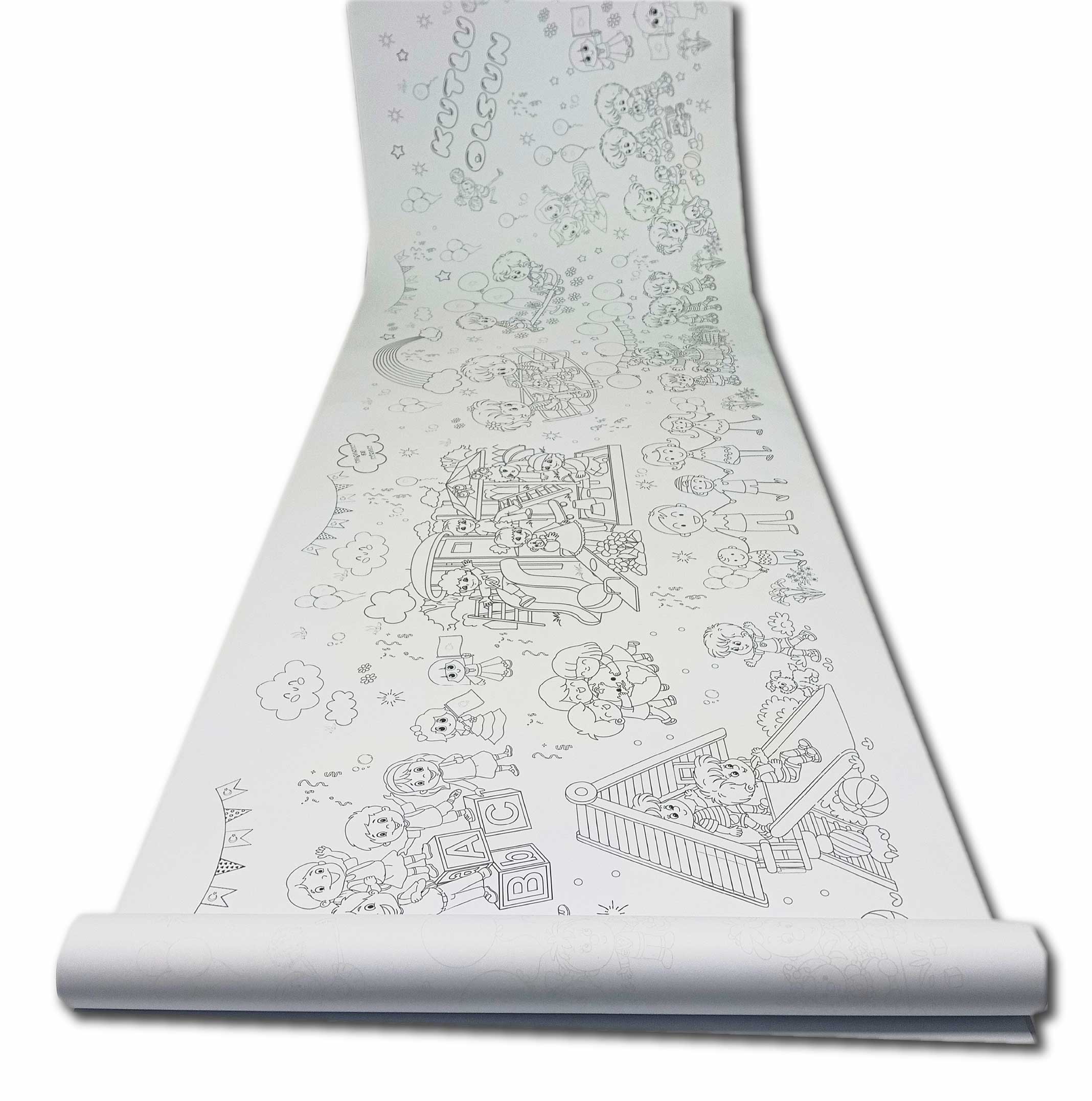 DEV BOYAMA RULOSU 23 NİSAN KUTLU OLSUN + TAŞIMA ÇANTASI