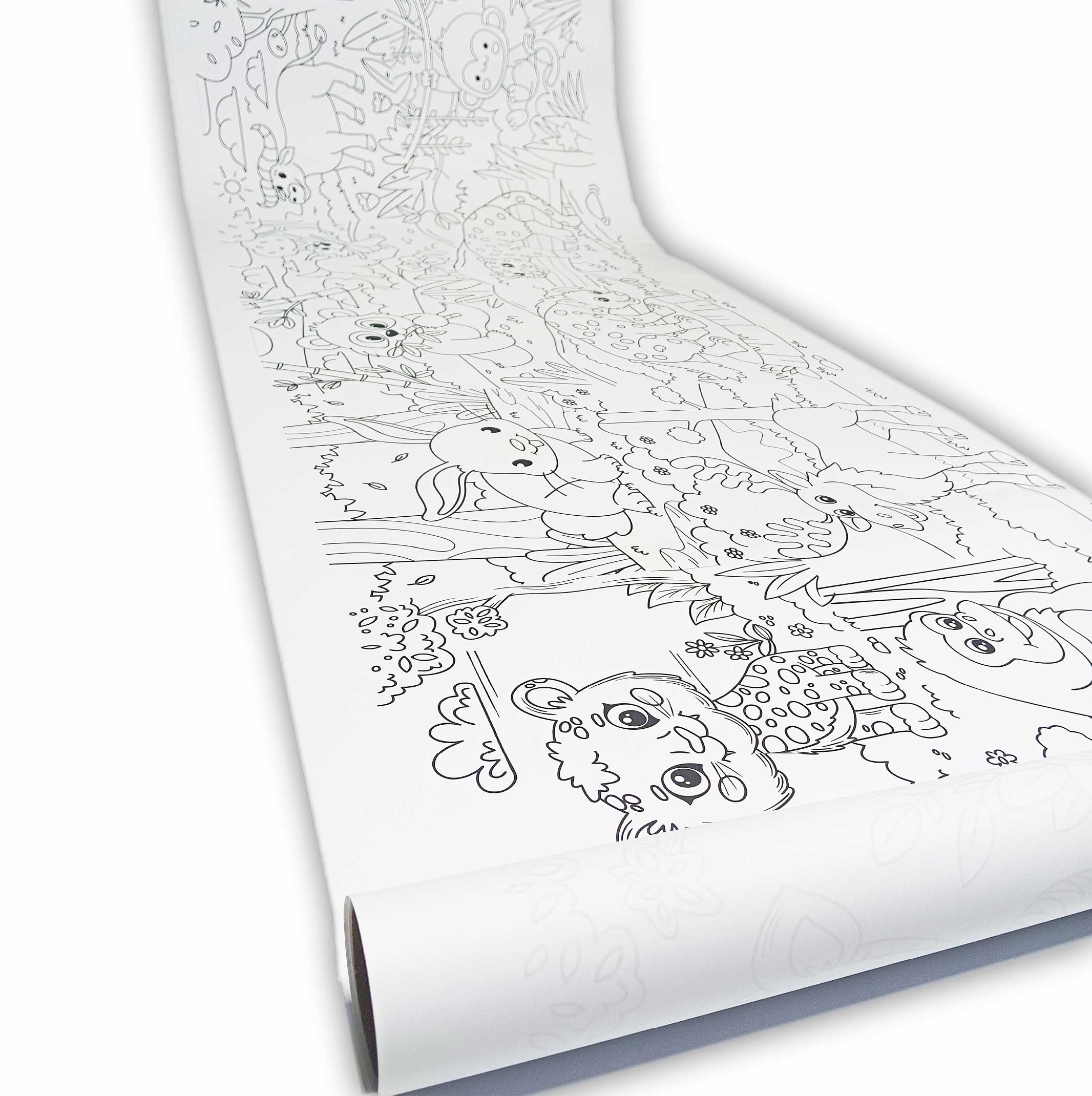 DEV BOYAMA RULOSU HAYVANLAR ALEMİ + TAŞIMA ÇANTASI