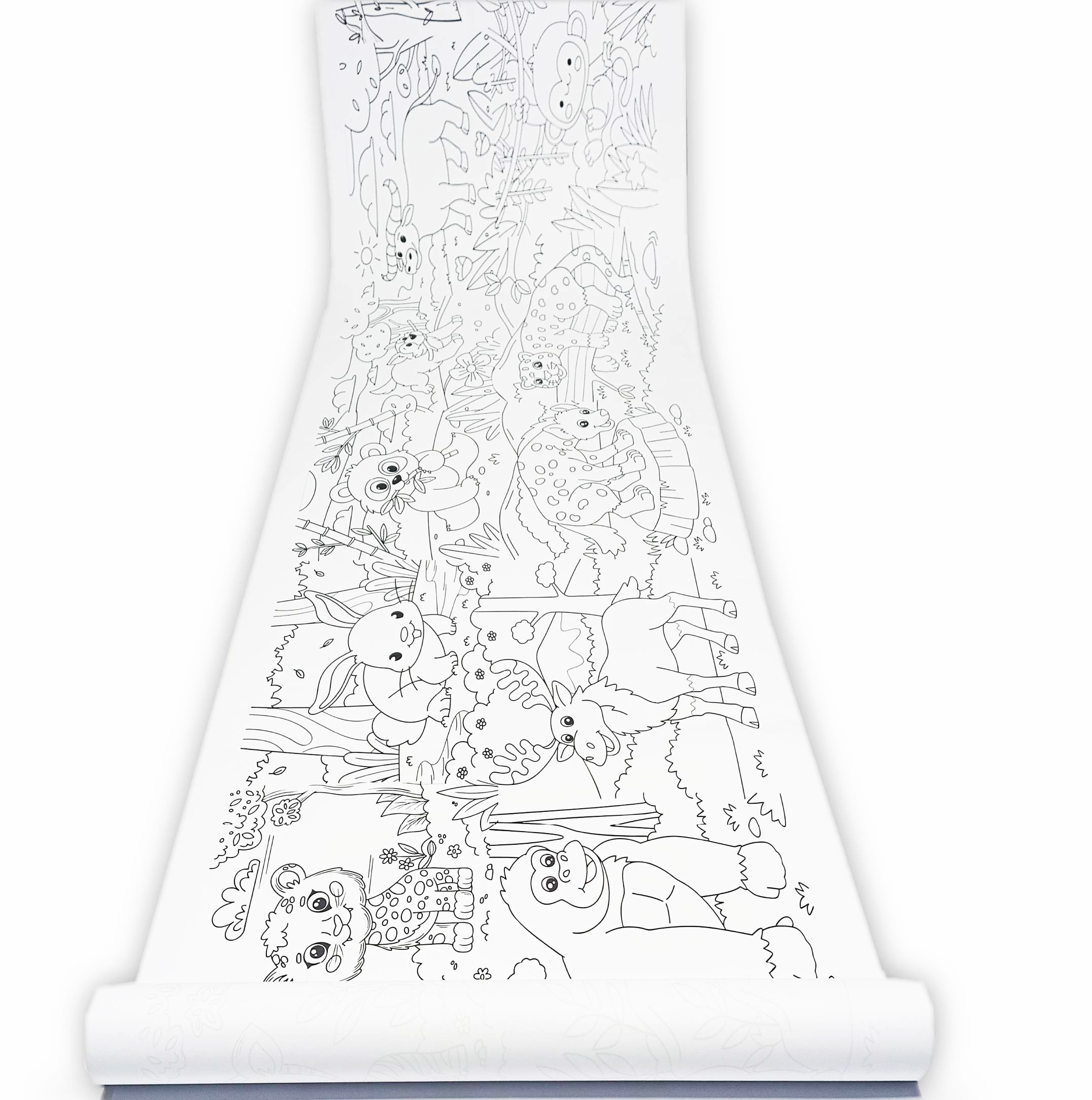 DEV BOYAMA RULOSU HAYVANLAR ALEMİ + TAŞIMA ÇANTASI - Görsel 5