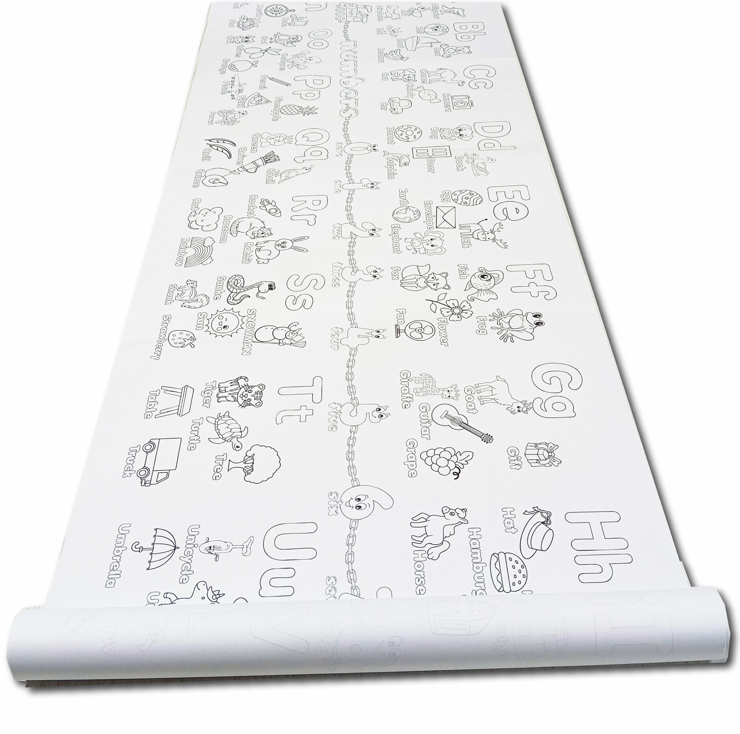 DEV BOYAMA RULOSU İNGİLİZCE ÖĞRENİYORUM +  TAŞIMA ÇANTASI - Görsel 2