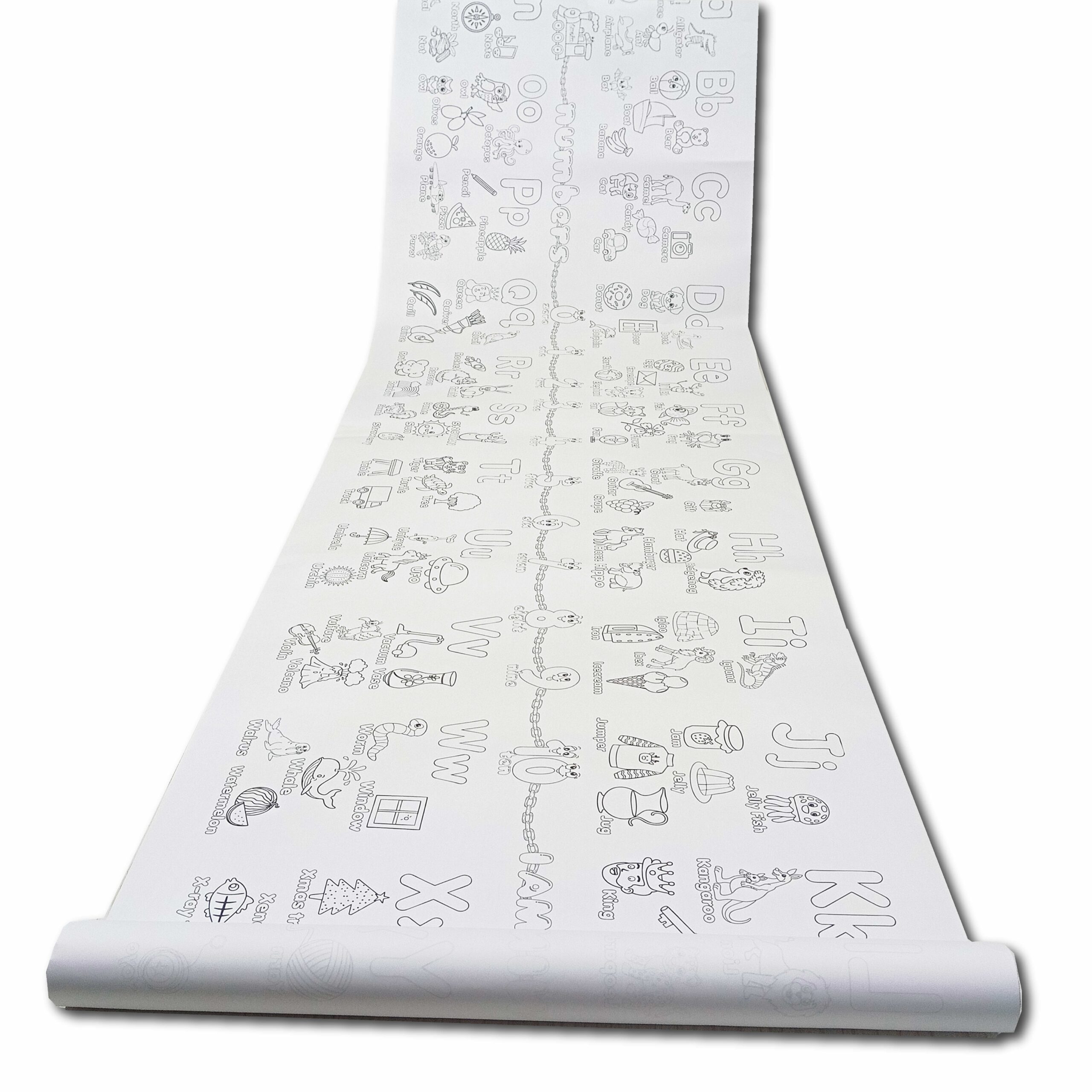 DEV BOYAMA RULOSU İNGİLİZCE ÖĞRENİYORUM +  TAŞIMA ÇANTASI