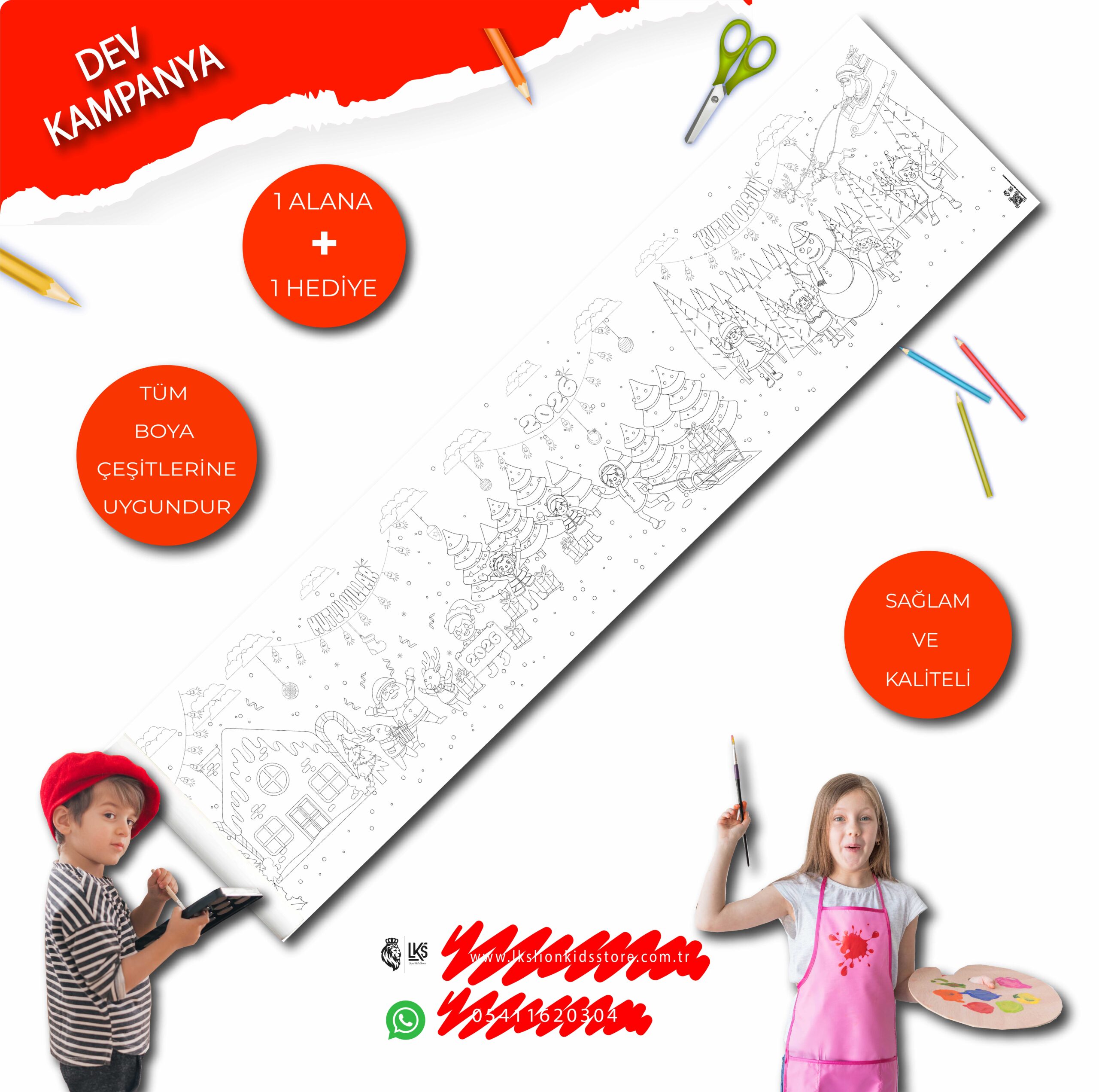 DEV BOYAMA RULOSU YIL BAŞI KUTLAMASI 2026 +  TAŞIMA ÇANTASI - Görsel 5